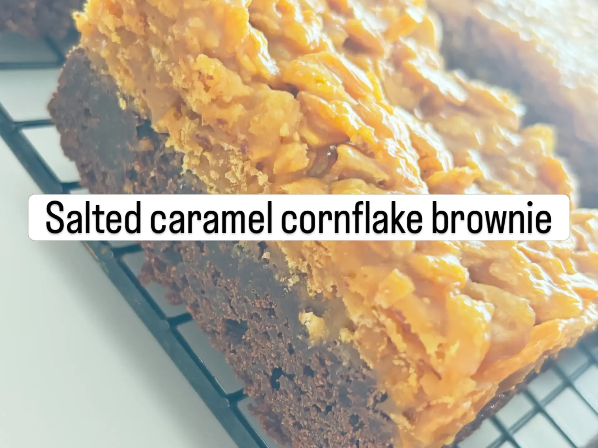 Salted Caramel Cornflake Brownie
