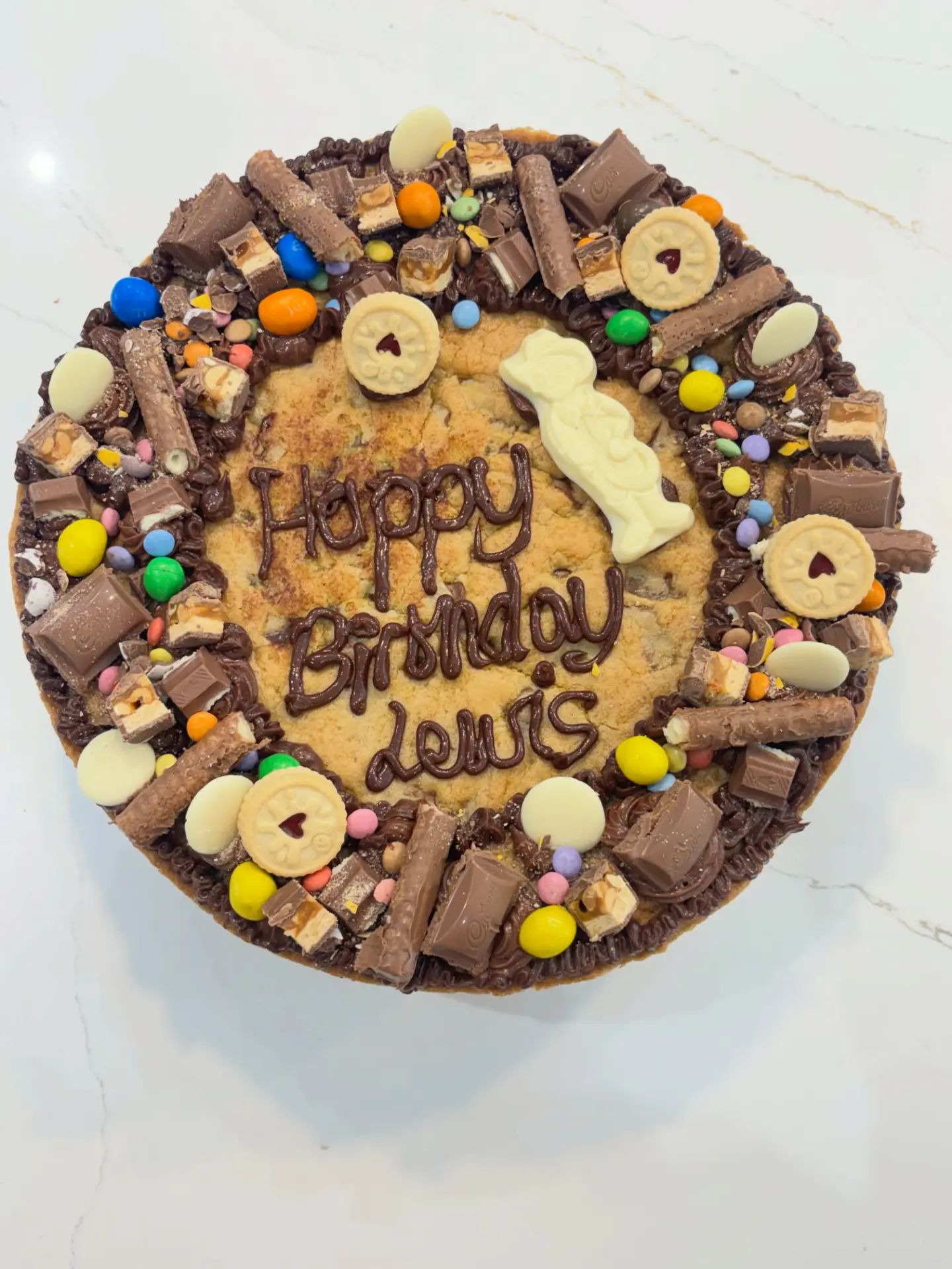 Personalised Gooey Spoon cookie cake